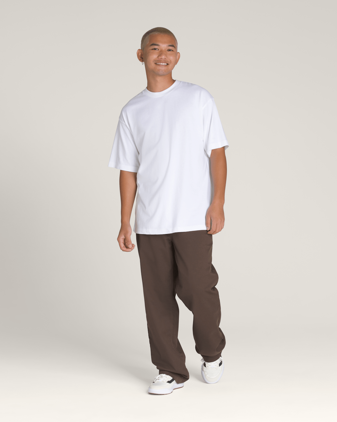 Men Vans Authentic Chino Loose Pants in Turkish Coffee Brown