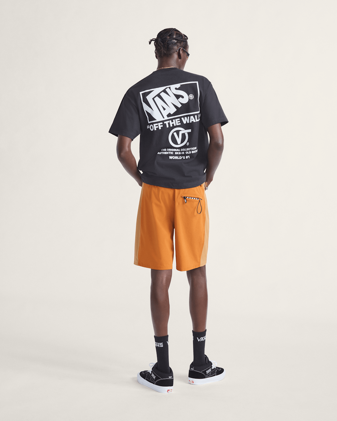 Men Vans Daily 18'' Boardshorts in Glazed Ginger Orange