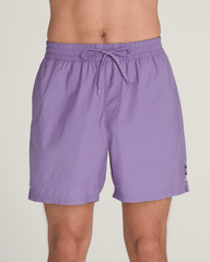 Men Vans Primary Solid Elastic 17'' Boardshorts in Purple Haze
