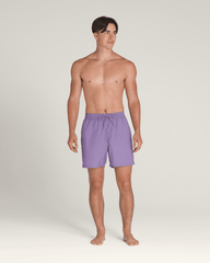 Men Vans Primary Solid Elastic 17'' Boardshorts in Purple Haze