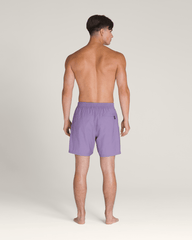 Men Vans Primary Solid Elastic 17'' Boardshorts in Purple Haze
