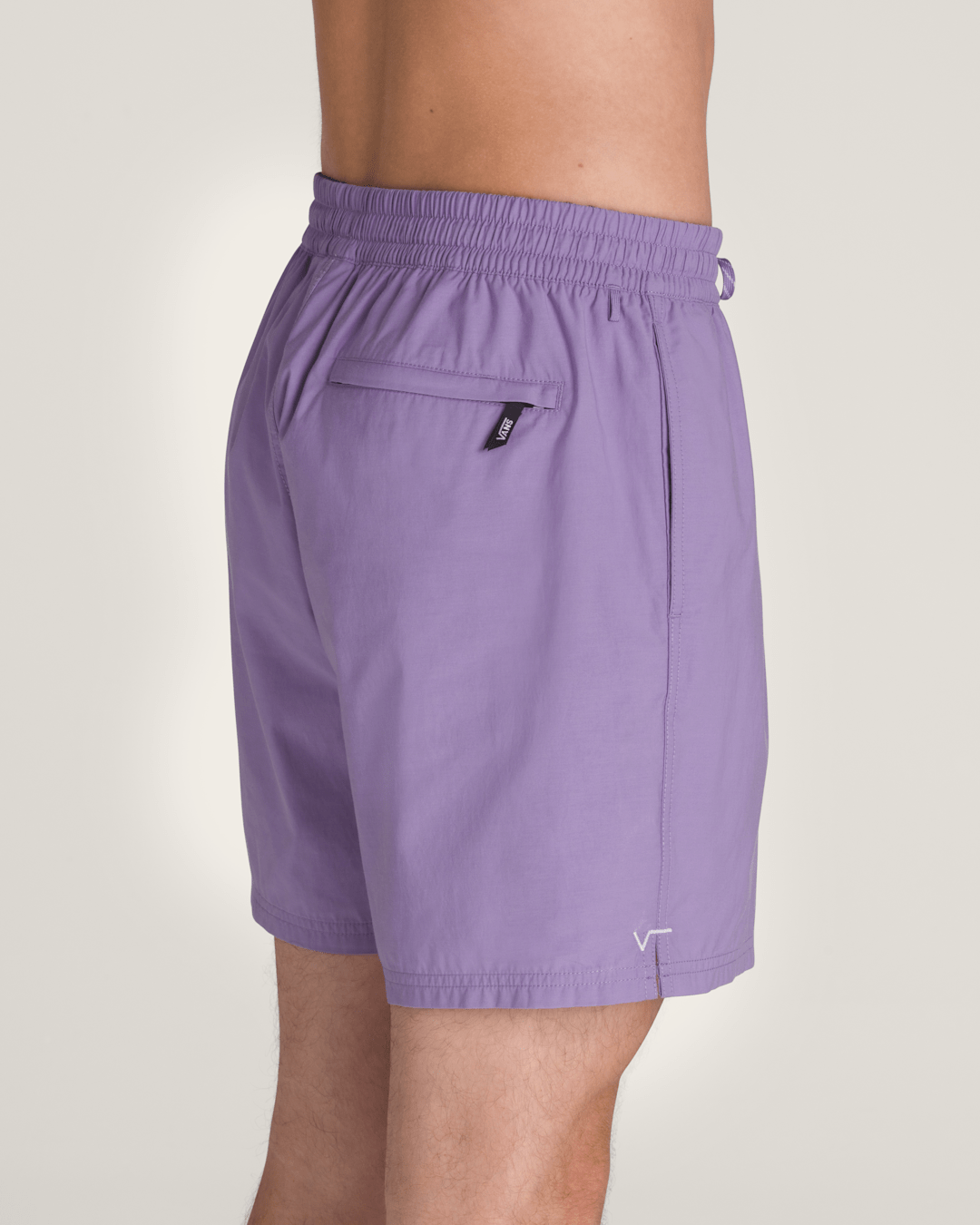 Men Vans Primary Solid Elastic 17'' Boardshorts in Purple Haze