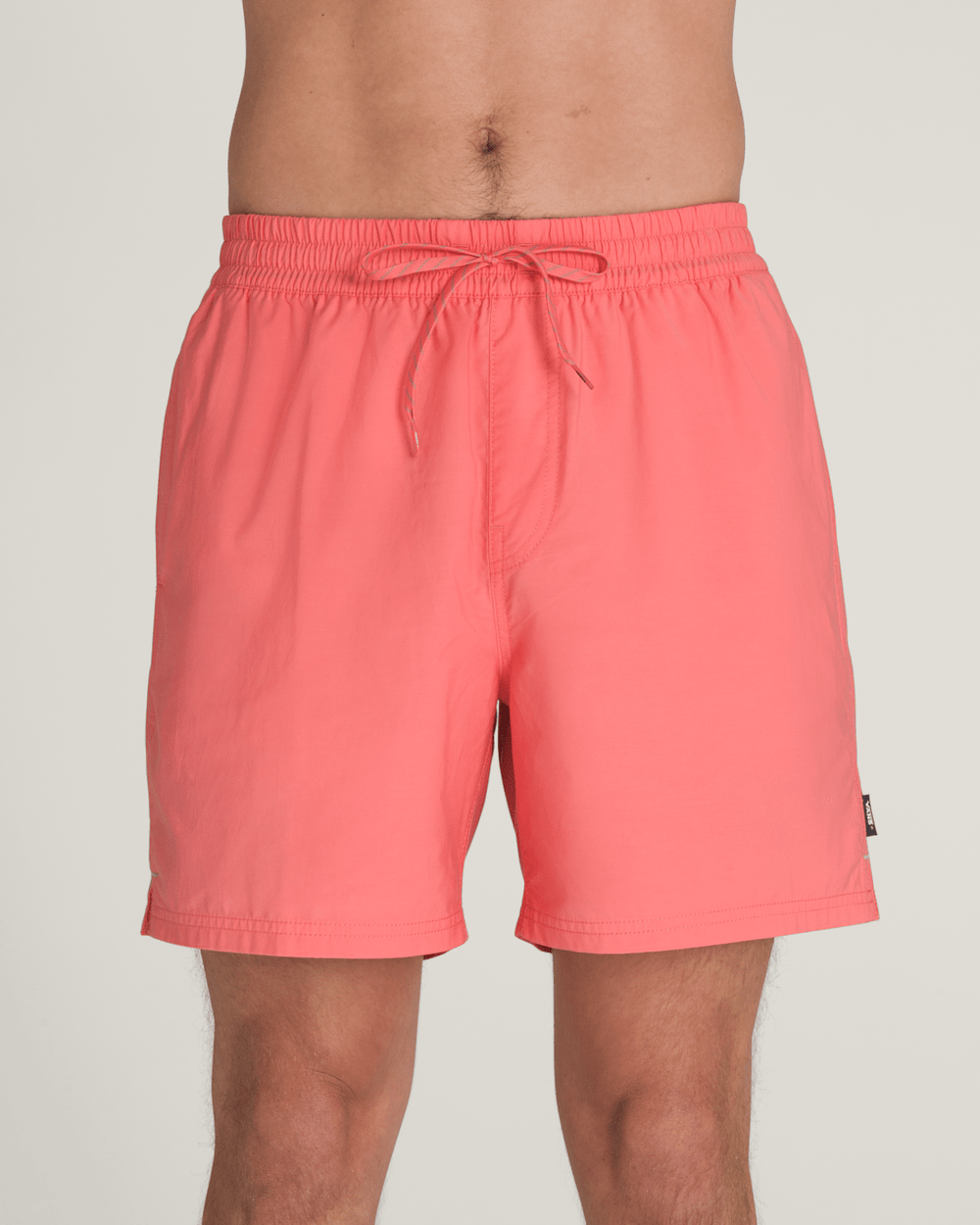 Men Vans Primary Solid Elastic 17'' Boardshorts in Porcelain Rose Pink