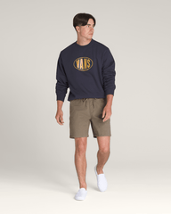 Men Vans Range Relaxed Elastic 18'' Shorts in Bungee Cord Brown