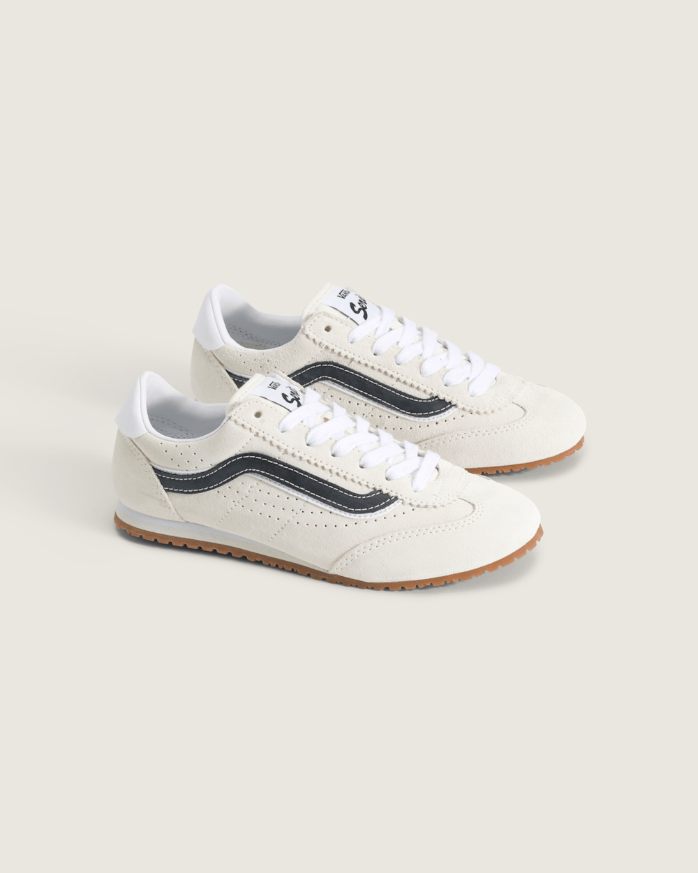 Kids Vans Big Kids Super Lowpro Shoe in Marshmallow White