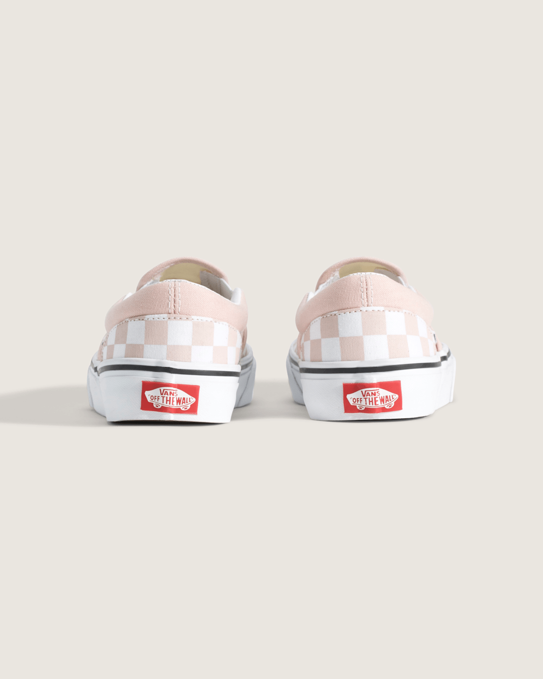 Kids Vans Big Kids Classic Slip-On Checkerboard Shoe in Checkerboard Sepia Rose