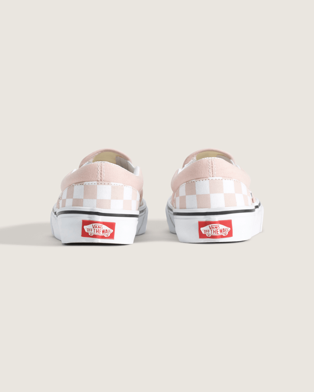 Kids Vans Big Kids Classic Slip-On Checkerboard Shoe in Checkerboard Sepia Rose