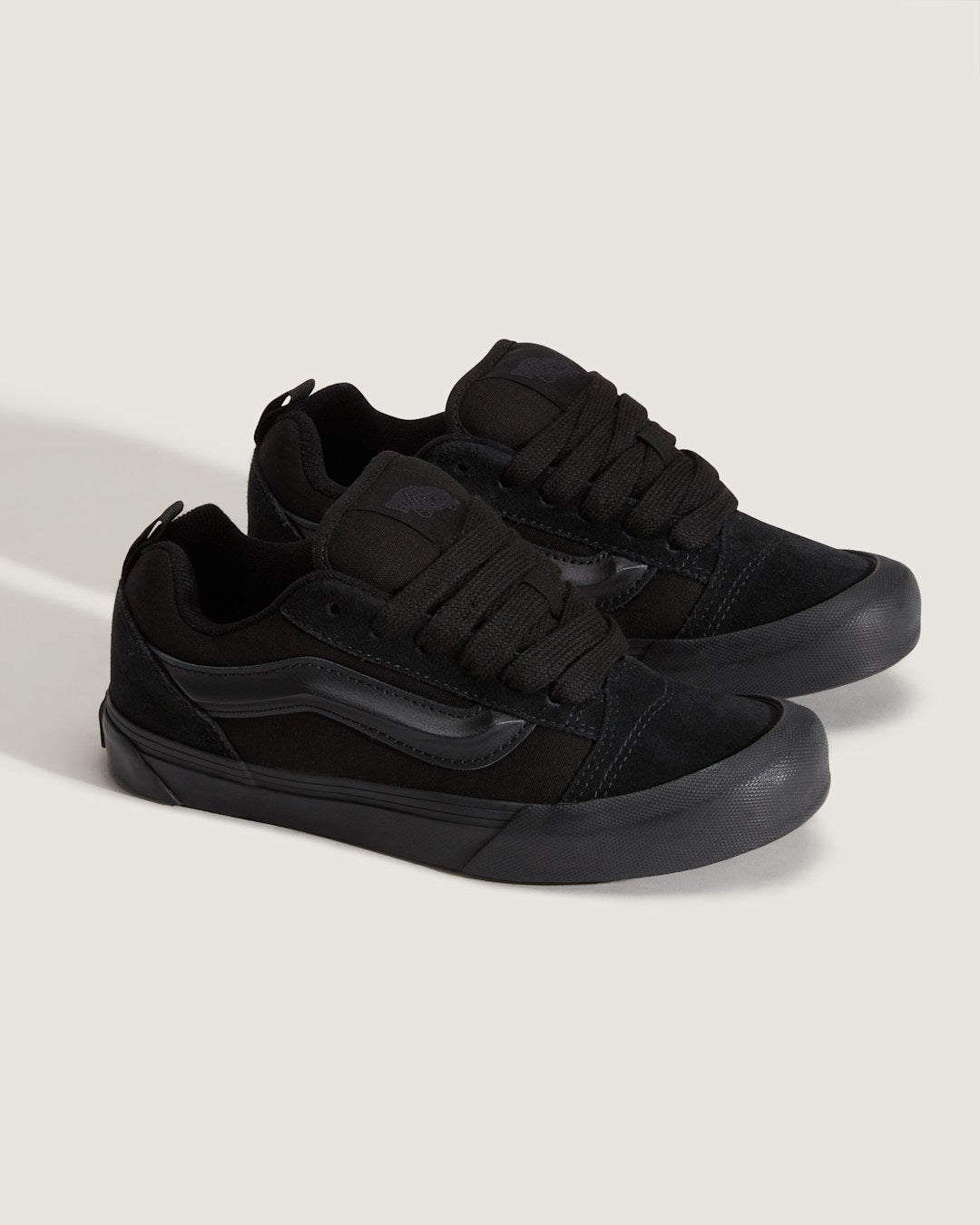 Kids Vans Big Kids Knu Skool Shoe in Triple Black