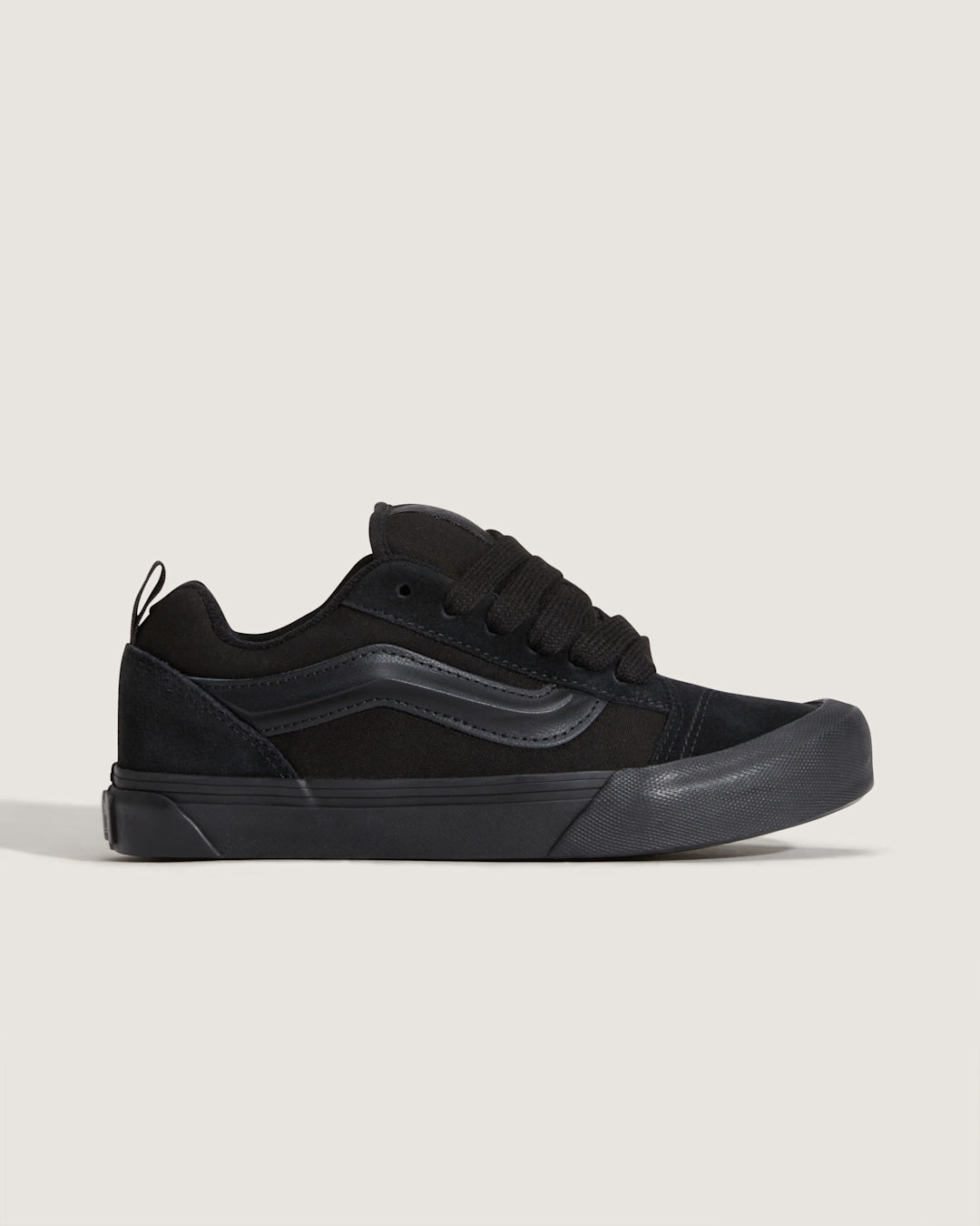 Kids Vans Big Kids Knu Skool Shoe in Triple Black