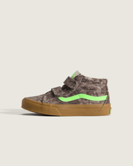 Kids Vans Little Kids Sk8-Mid V Shoe in Camo Gecko Green