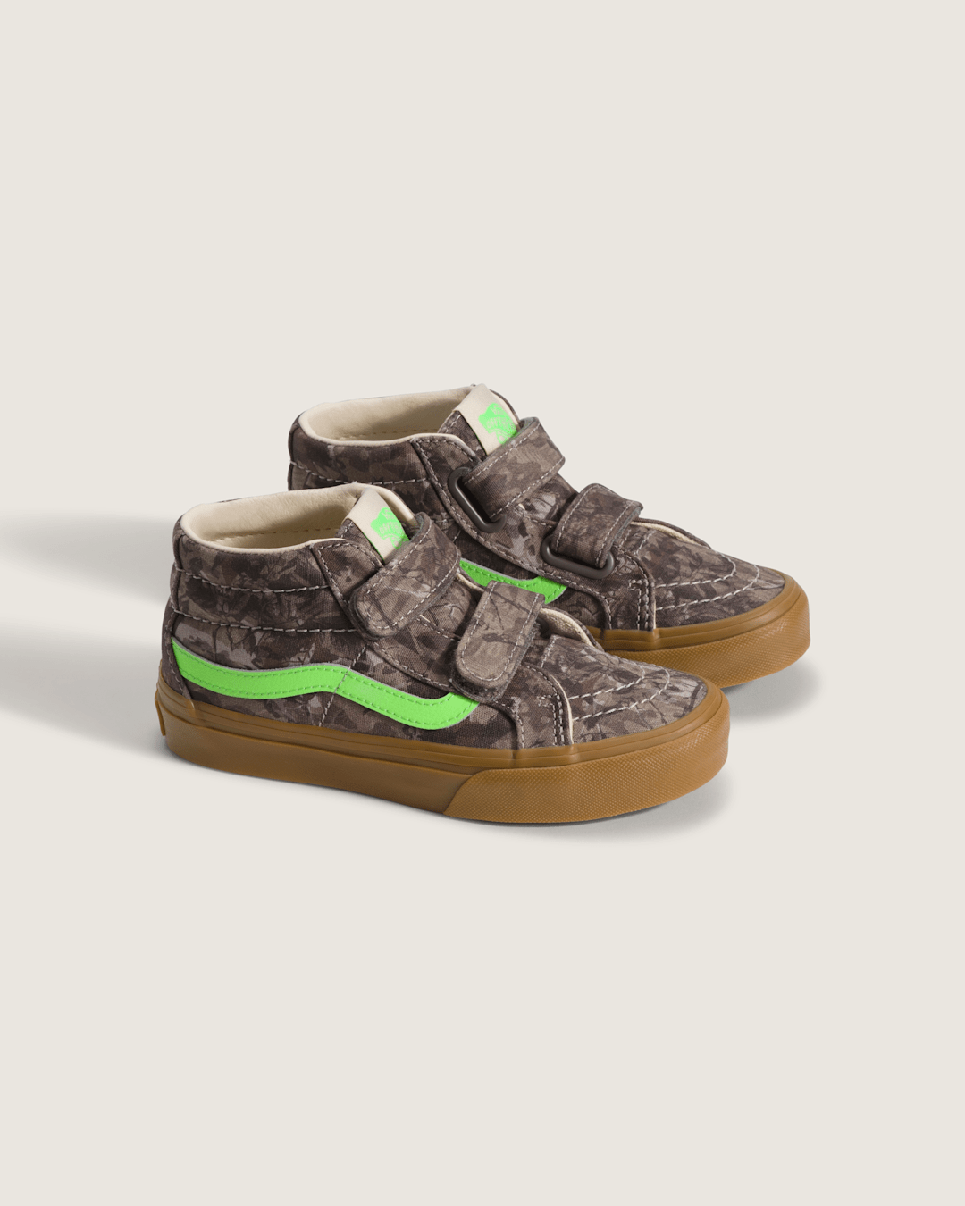 Kids Vans Little Kids Sk8-Mid V Shoe in Camo Gecko Green