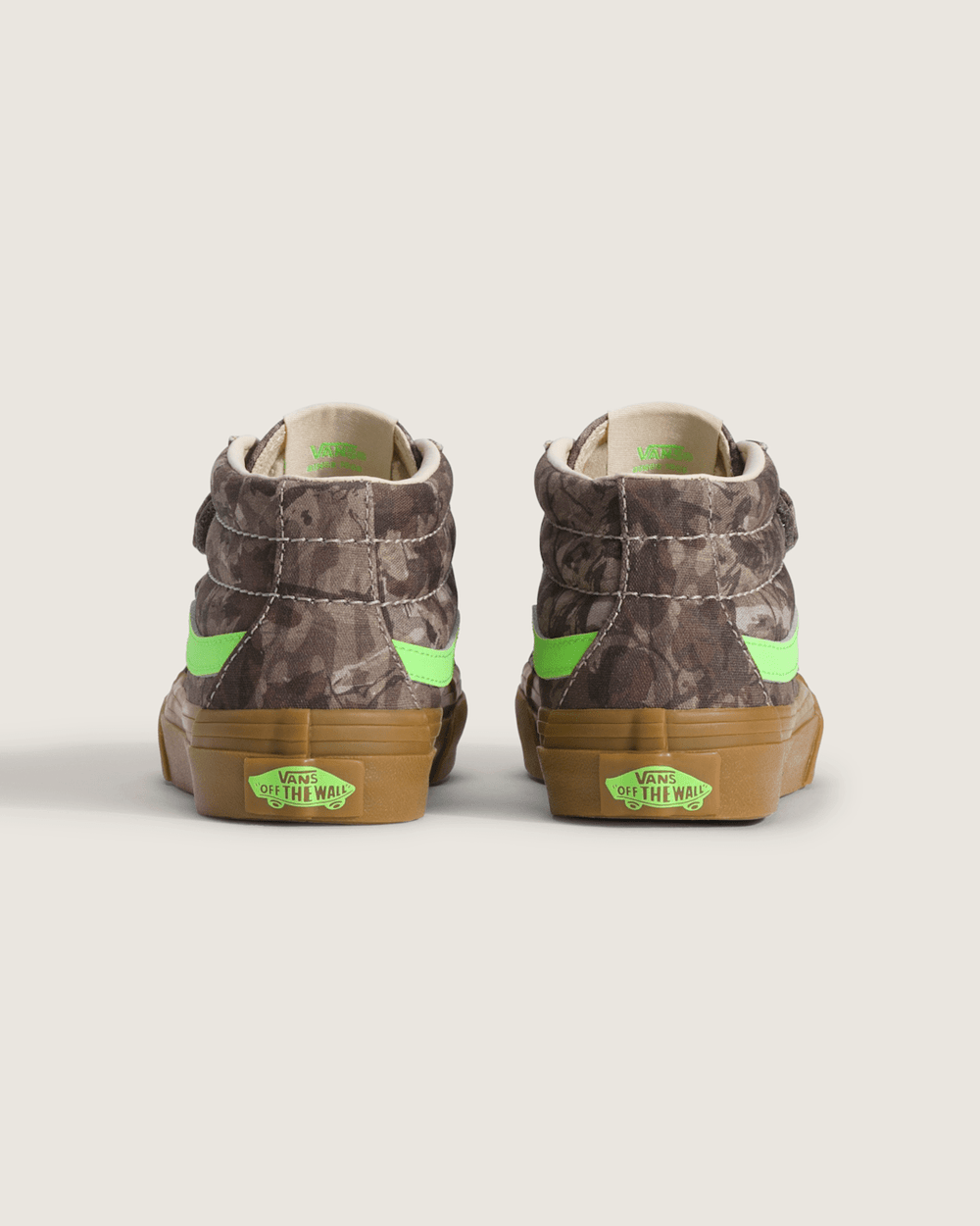 Kids Vans Little Kids Sk8-Mid V Shoe in Camo Gecko Green