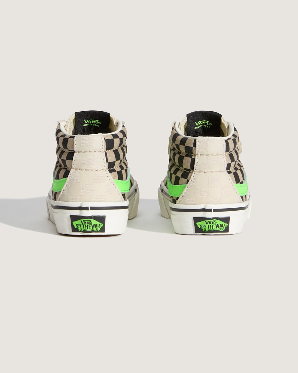 Kids Vans Little Kids Sk8-Mid V Shoe in Glow-in-the-Dark Taupe Mist Grey