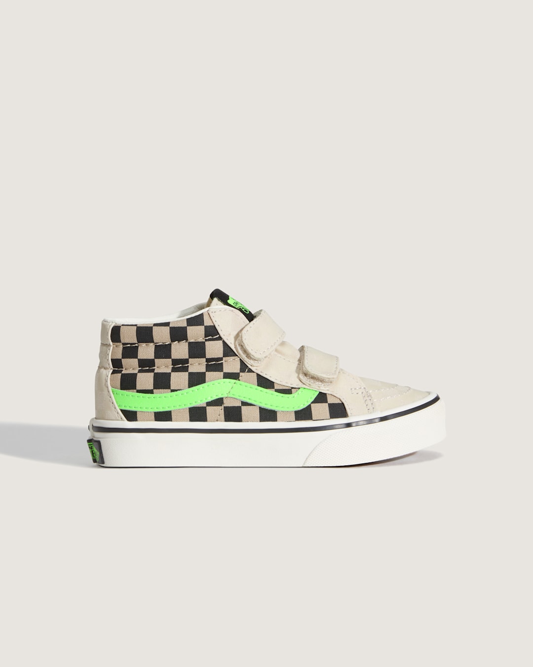 Kids Vans Little Kids Sk8-Mid V Shoe in Glow-in-the-Dark Taupe Mist Grey