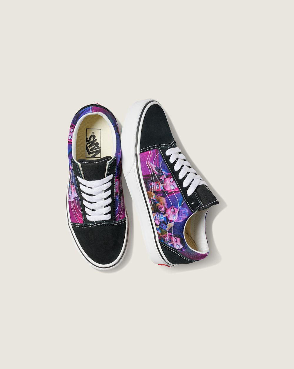 Kids Vans KPop Demon Hunters x Vans Big Kids Old Skool Shoe in Kpop Demon Hunters Black / Purple