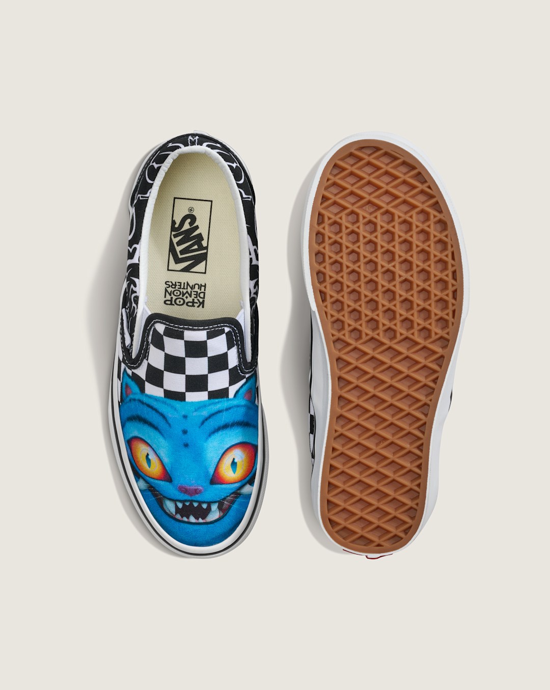 Kids Vans KPop Demon Hunters x Vans Big Kids Classic Slip-On Shoe in KPop Demon Hunters Black