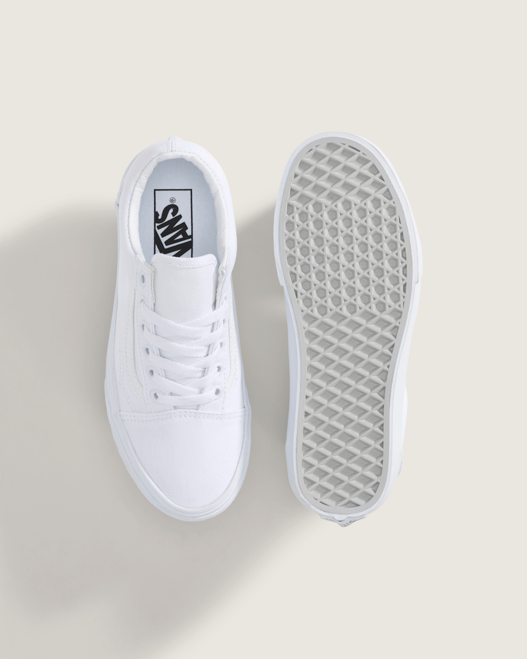 Kids Vans Big Kids Old Skool Shoe in True White