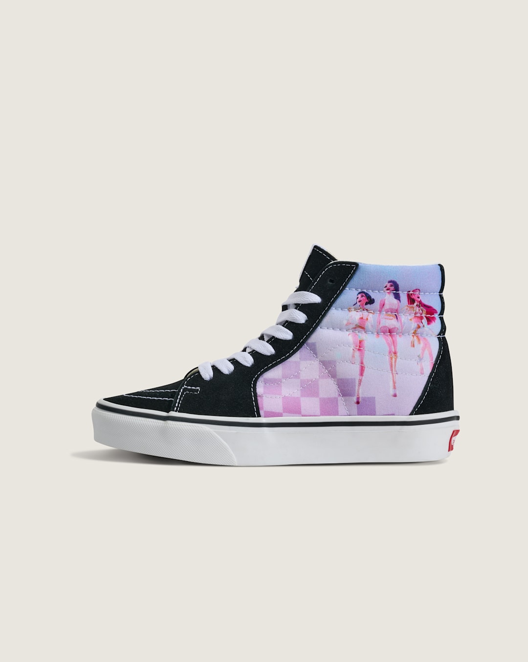 Kids Vans KPop Demon Hunters x Vans Big Kids SK8-Hi Shoe in Kpop Demon Hunters Black / Purple