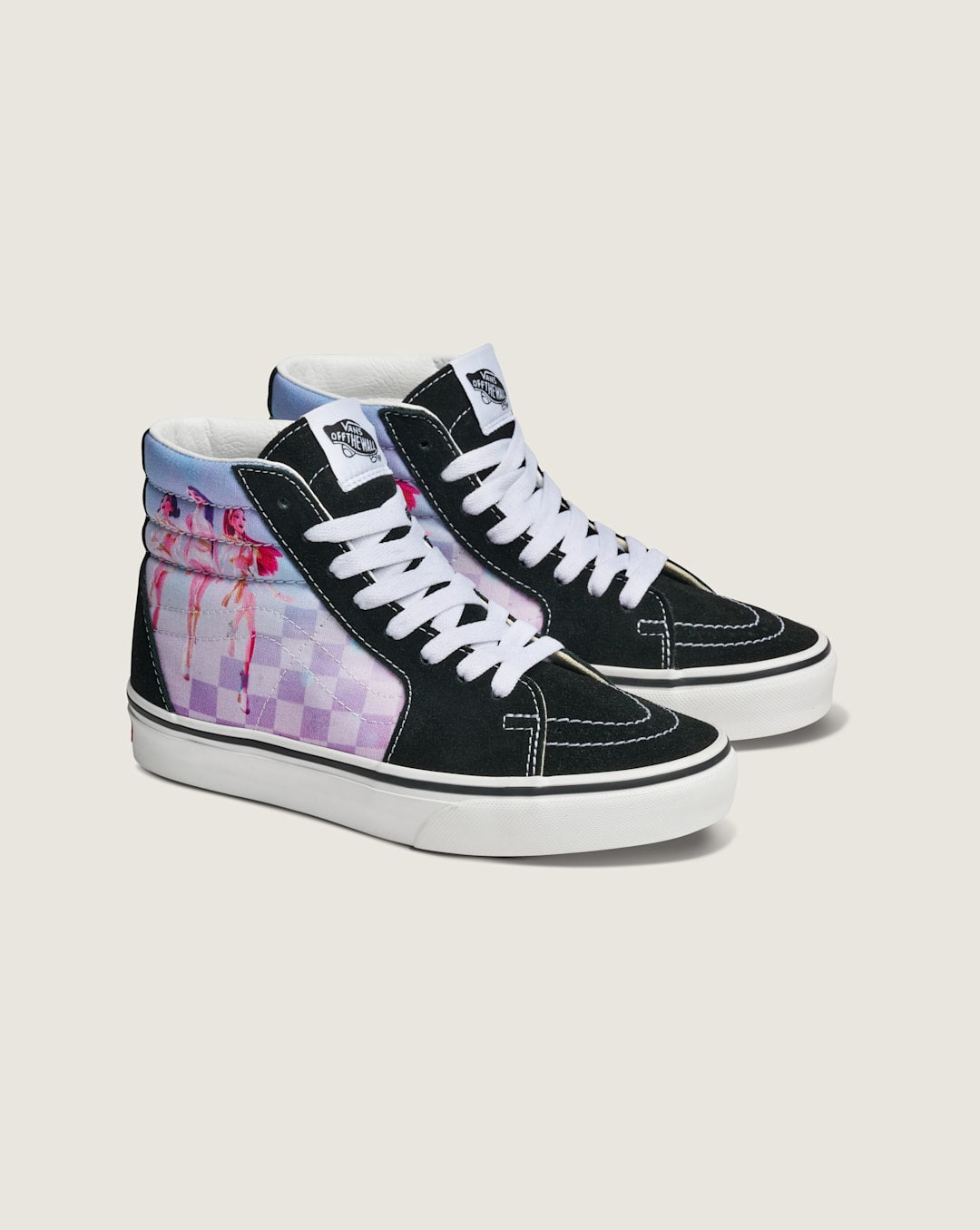 Kids Vans KPop Demon Hunters x Vans Big Kids SK8-Hi Shoe in Kpop Demon Hunters Black / Purple