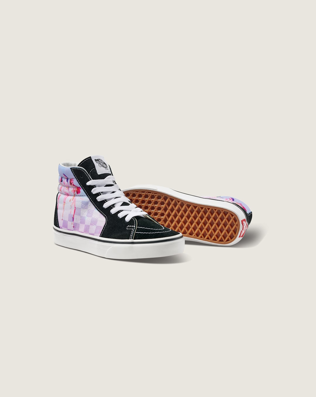 Kids Vans KPop Demon Hunters x Vans Big Kids SK8-Hi Shoe in Kpop Demon Hunters Black / Purple