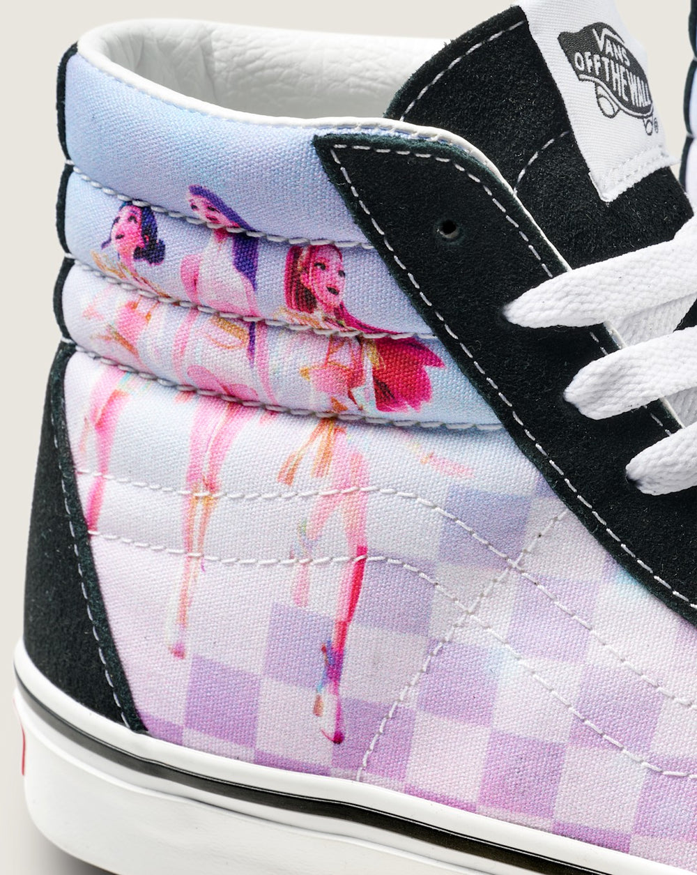 Kids Vans KPop Demon Hunters x Vans Big Kids SK8-Hi Shoe in Kpop Demon Hunters Black / Purple