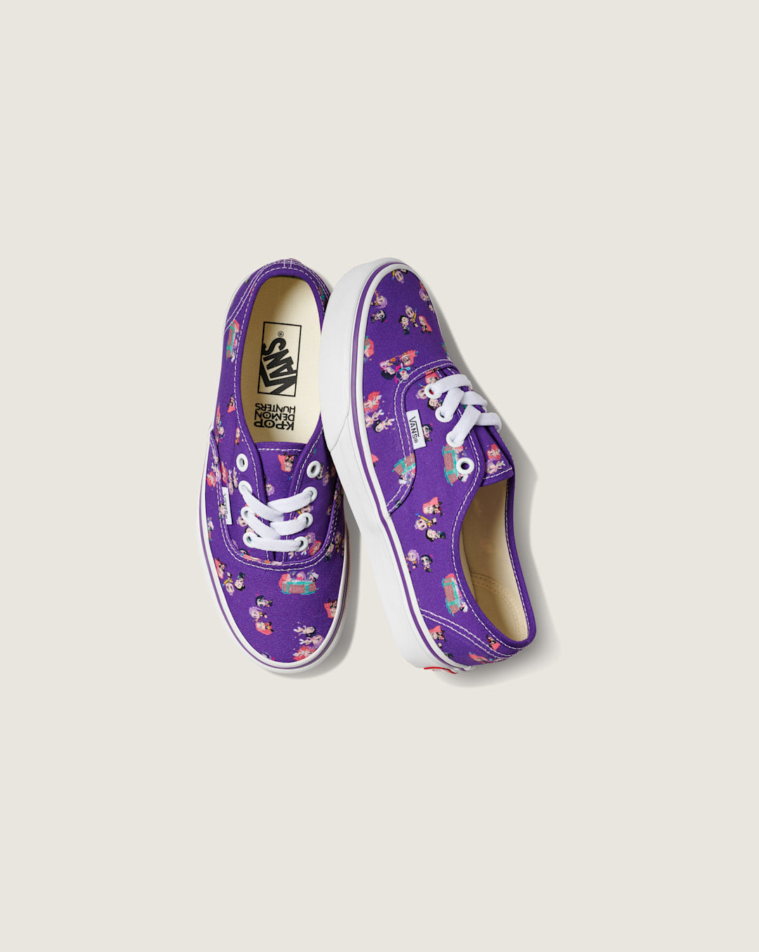 Kids Vans KPop Demon Hunters x Vans Big Kids Authentic Shoe in Kpop Demon Hunters Purple