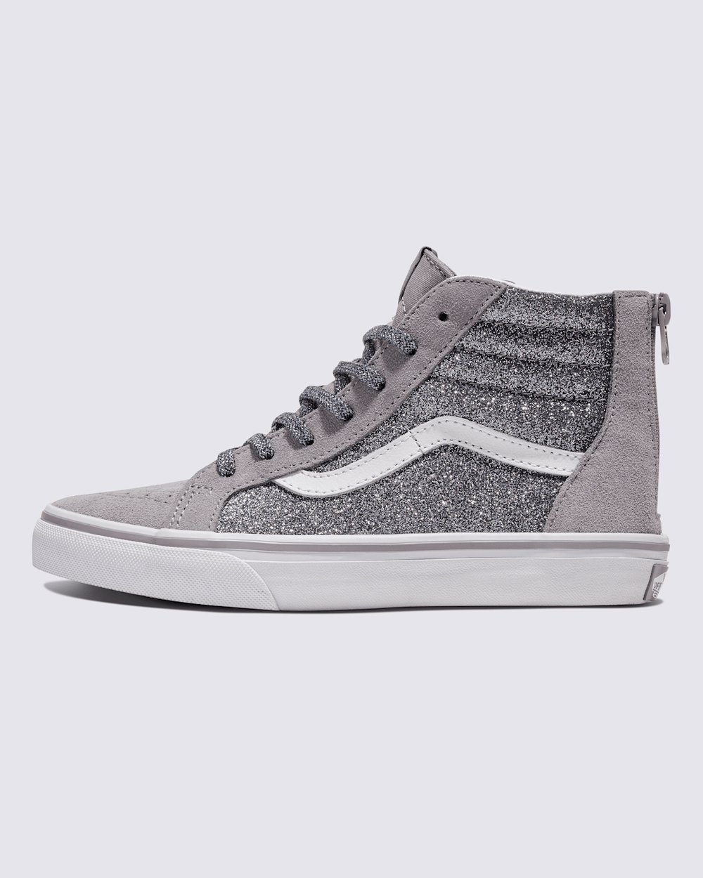 Kids|Sale Vans Big Kids Sk8-Hi Shoe in Glitter Gunmetal
