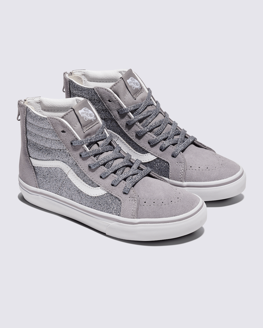 Kids|Sale Vans Big Kids Sk8-Hi Shoe in Glitter Gunmetal