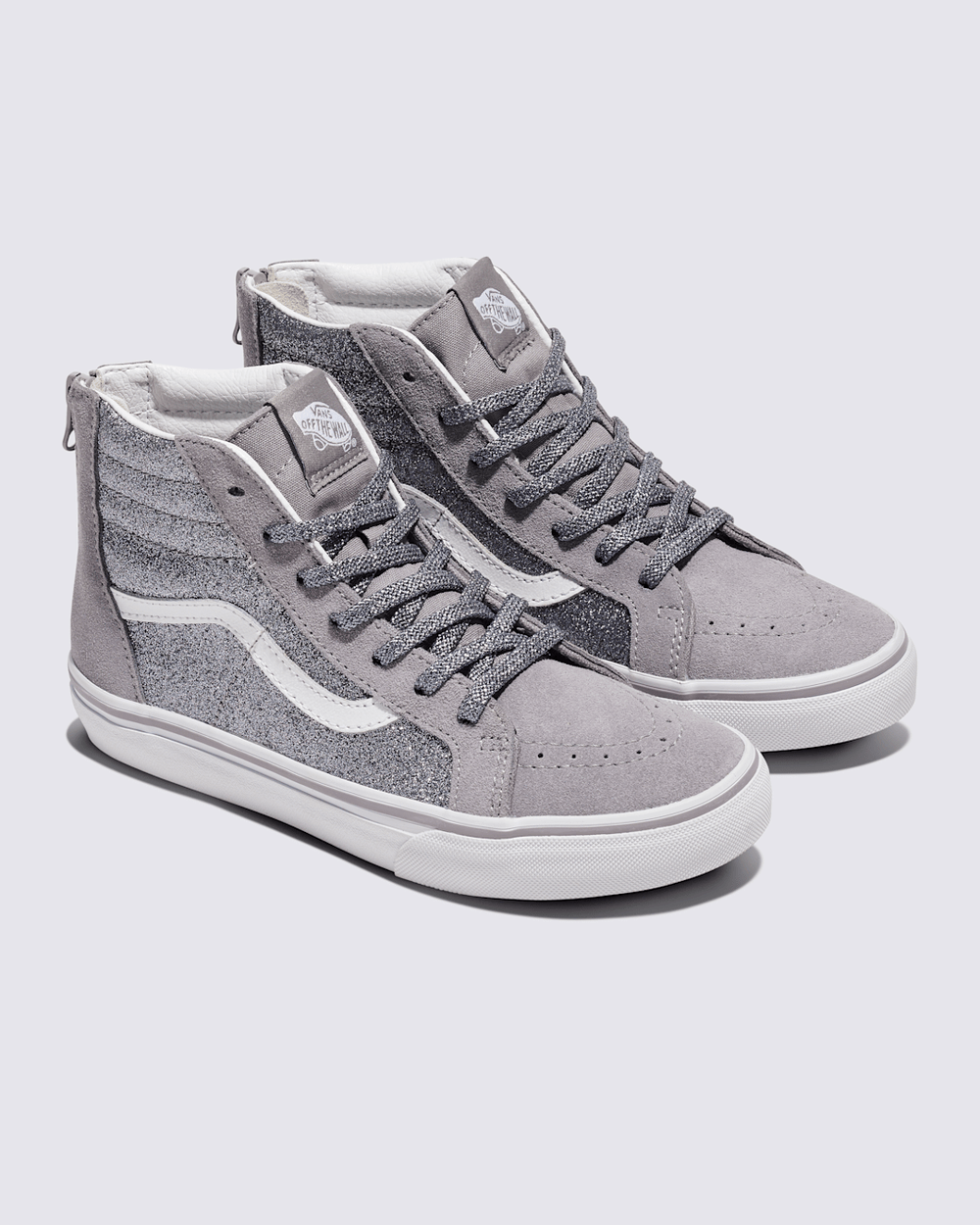 Kids|Sale Vans Big Kids Sk8-Hi Shoe in Glitter Gunmetal