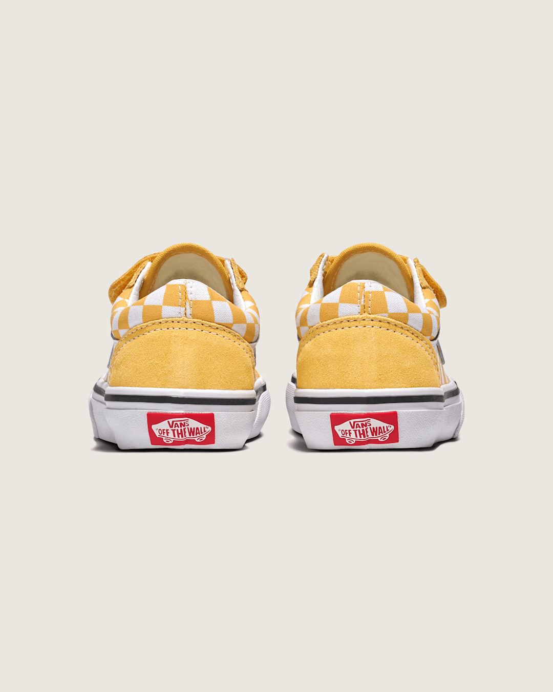 Kids|Sale Vans Big Kids Old Skool V Checkerboard Shoe in Banana Cream Yellow / White