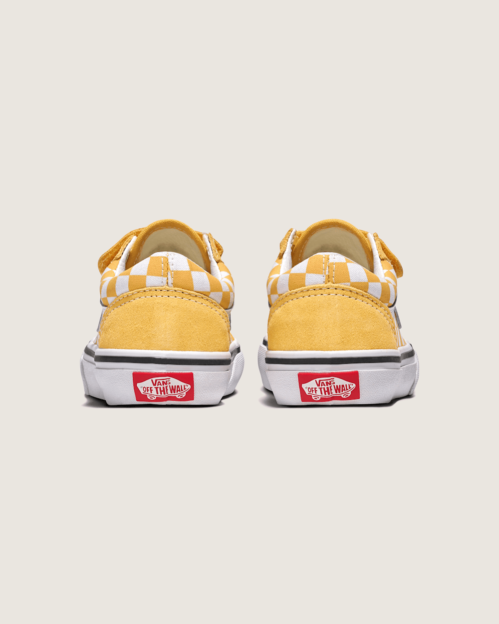 Kids|Sale Vans Big Kids Old Skool V Checkerboard Shoe in Banana Cream Yellow / White