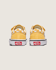 Kids|Sale Vans Big Kids Old Skool V Checkerboard Shoe in Banana Cream Yellow / White