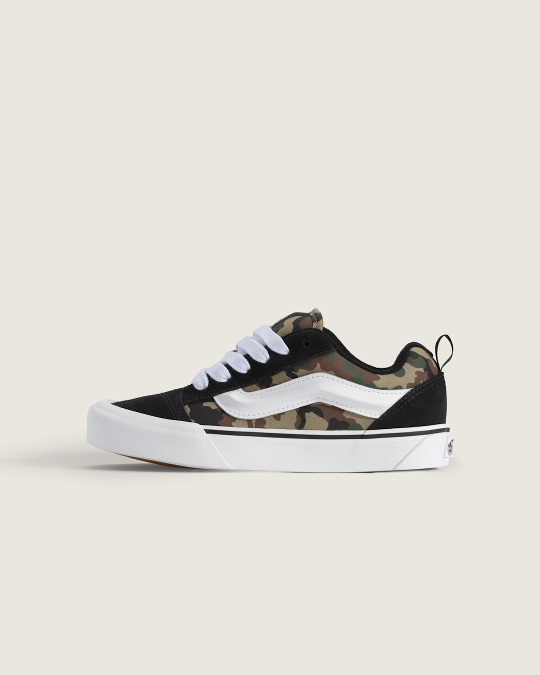 Kids|Sale Vans Big Kids Knu Skool Shoe in Camo Black / Green