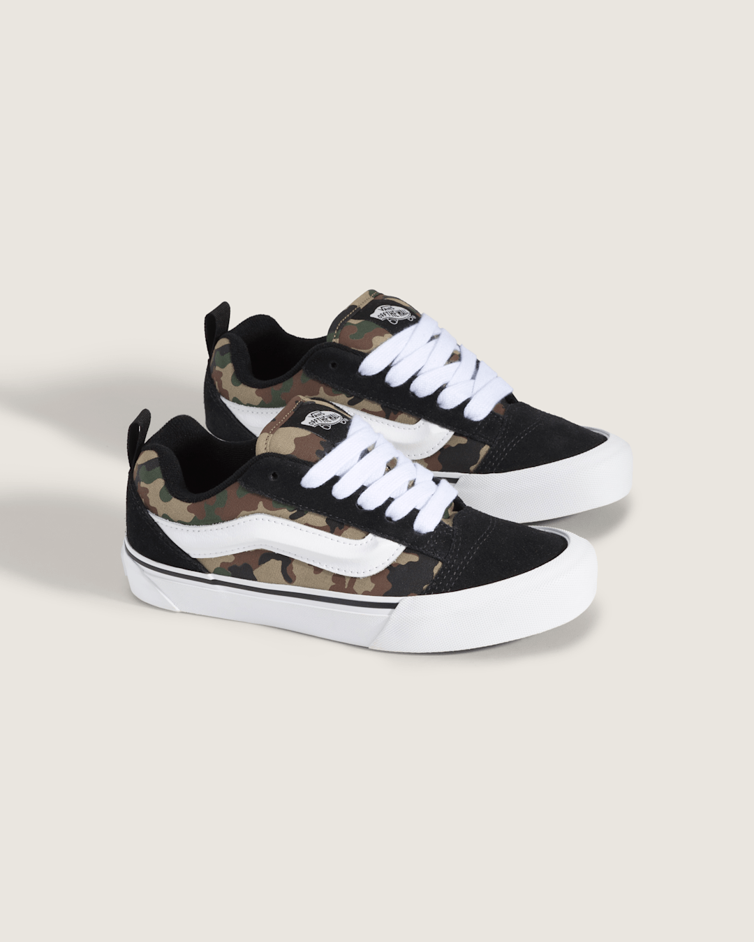 Kids|Sale Vans Big Kids Knu Skool Shoe in Camo Black / Green