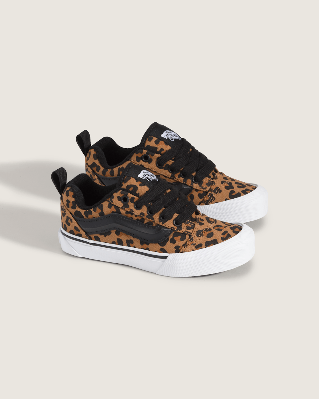 Kids|Sale Vans Big Kids' Knu Skool Shoe in Leopard Brown / Black