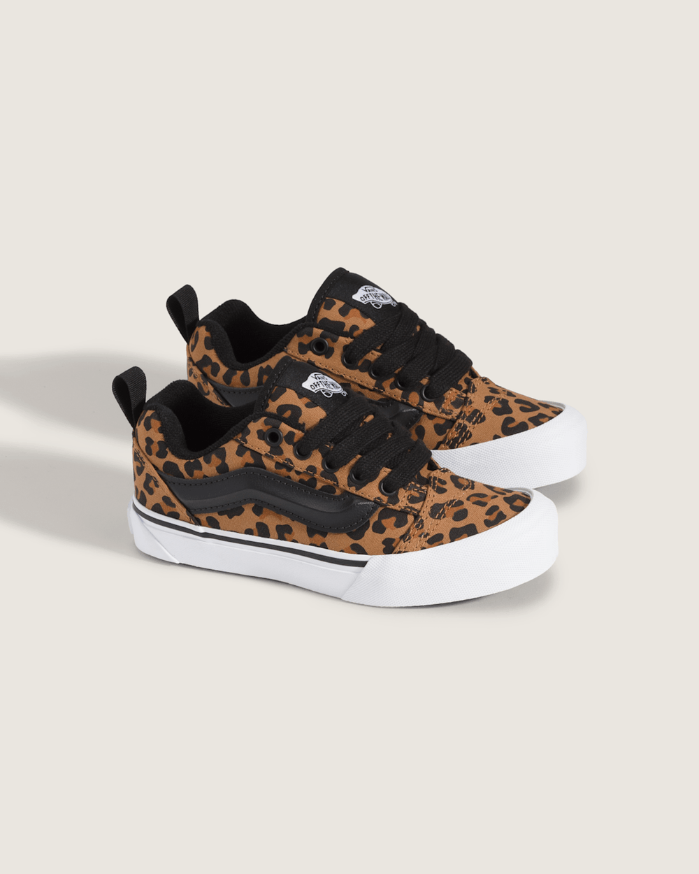 Kids|Sale Vans Big Kids' Knu Skool Shoe in Leopard Brown / Black