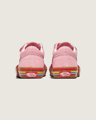 Kids Vans Little Kids Old Skool V Shoe in Gum Pink