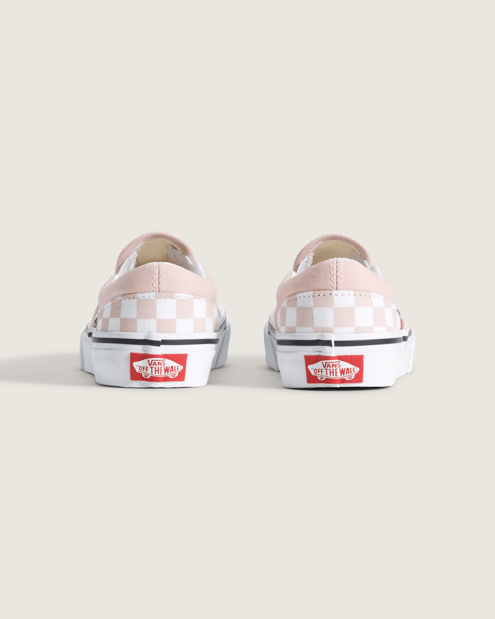 Kids Vans Little Kids Classic Slip-On Checkerboard Shoe in Checkerboard Sepia Rose Pink