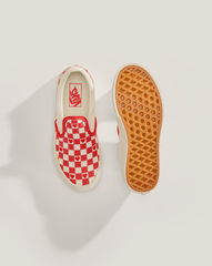 Kids Vans Little Kids Classic Slip-On Checkerboard Shoe in Checkerboard Racing Red / True White