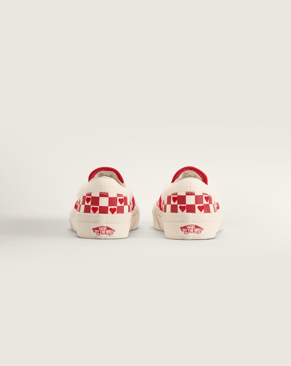 Kids Vans Little Kids Classic Slip-On Checkerboard Shoe in Checkerboard Racing Red / True White