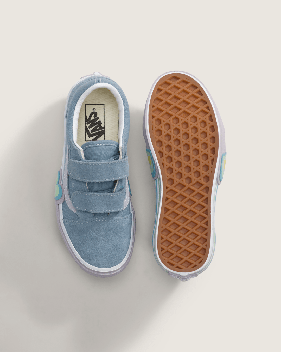 Kids Vans Little Kids Old Skool V Shoe in Citadel Blue