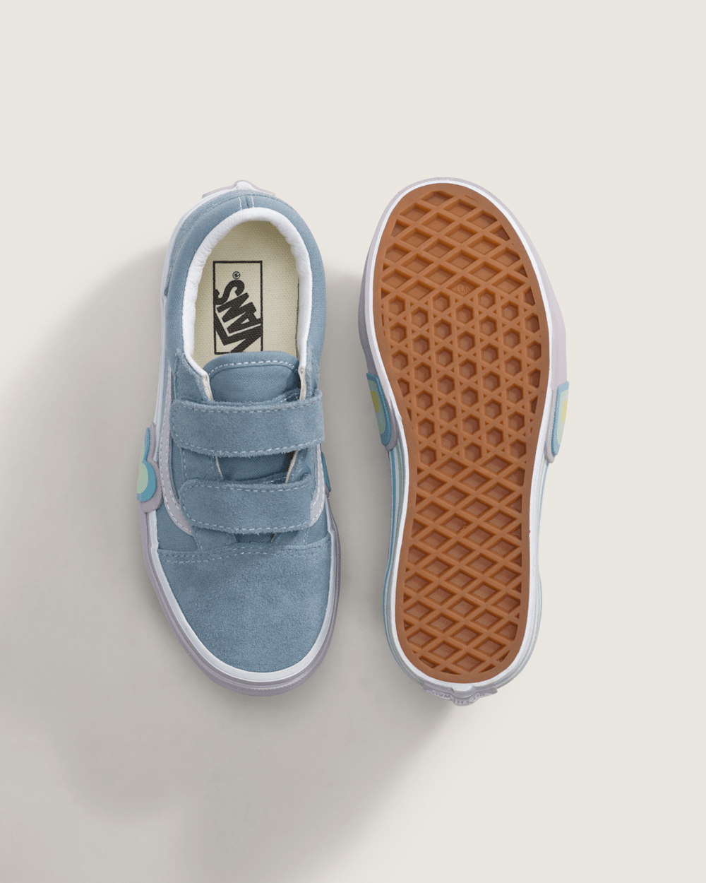 Kids Vans Little Kids Old Skool V Shoe in Citadel Blue