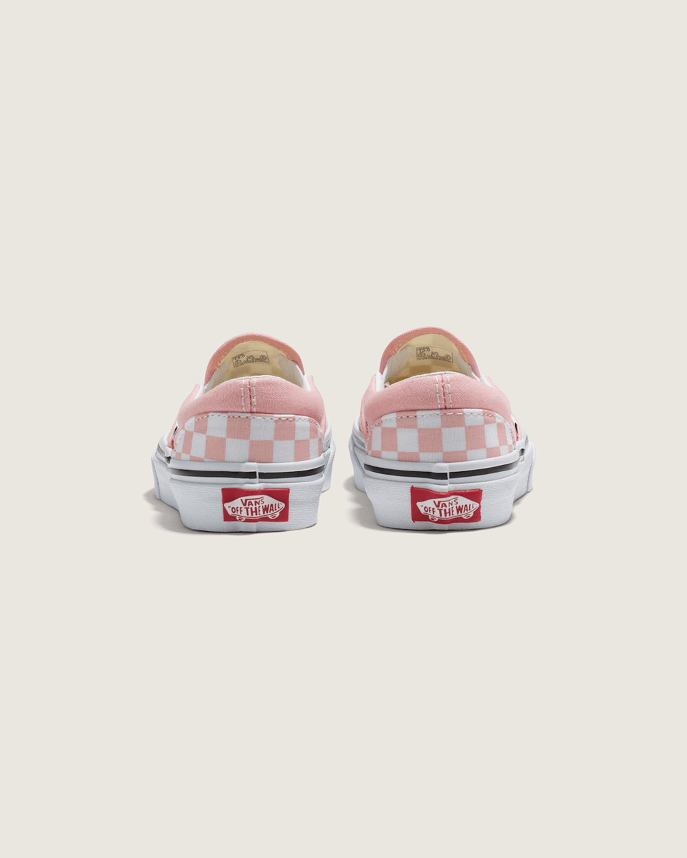Kids Vans Kids Classic Checkerboard Slip-On Powder Pink/True White Shoes