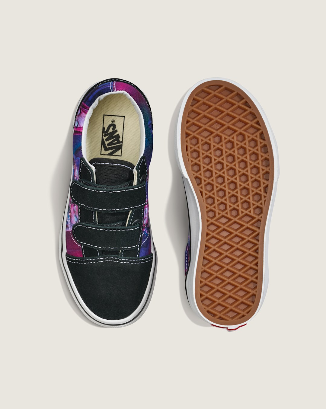 Kids Vans KPop Demon Hunters x Vans Little Kids Old Skool V Shoe in Kpop Demon Hunters Purple