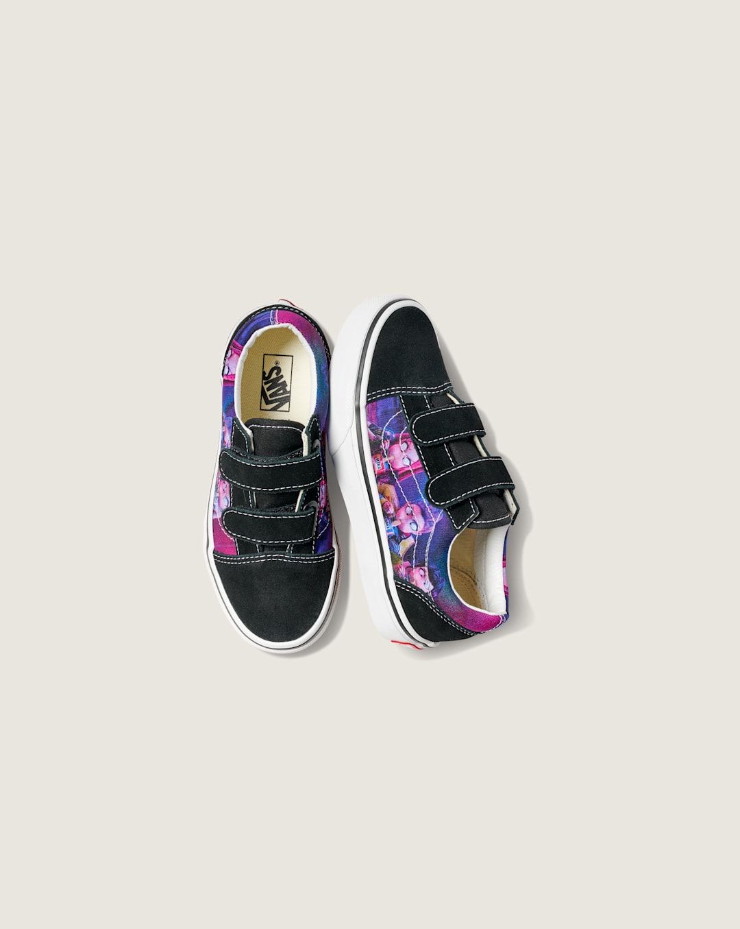 Kids Vans KPop Demon Hunters x Vans Little Kids Old Skool V Shoe in Kpop Demon Hunters Purple