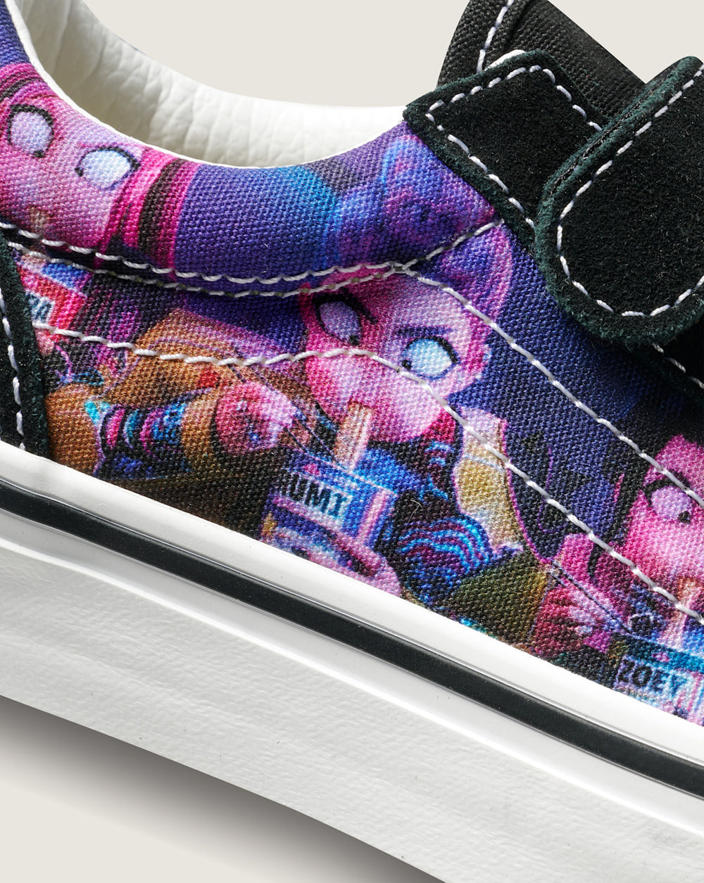 Kids Vans KPop Demon Hunters x Vans Little Kids Old Skool V Shoe in Kpop Demon Hunters Purple