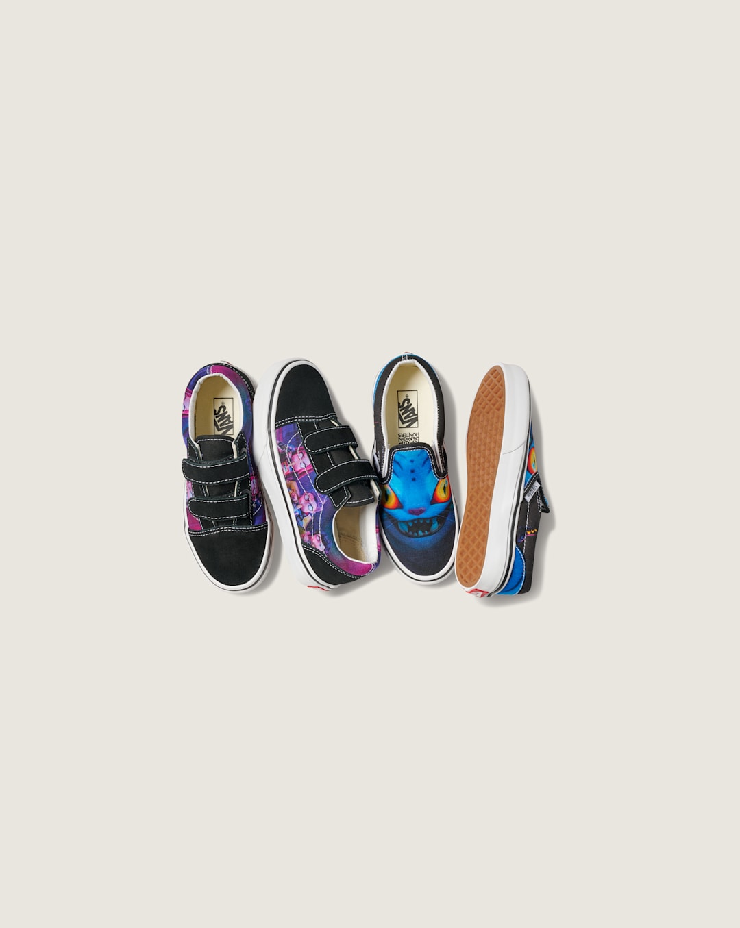 Kids Vans KPop Demon Hunters x Vans Little Kids Old Skool V Shoe in Kpop Demon Hunters Purple