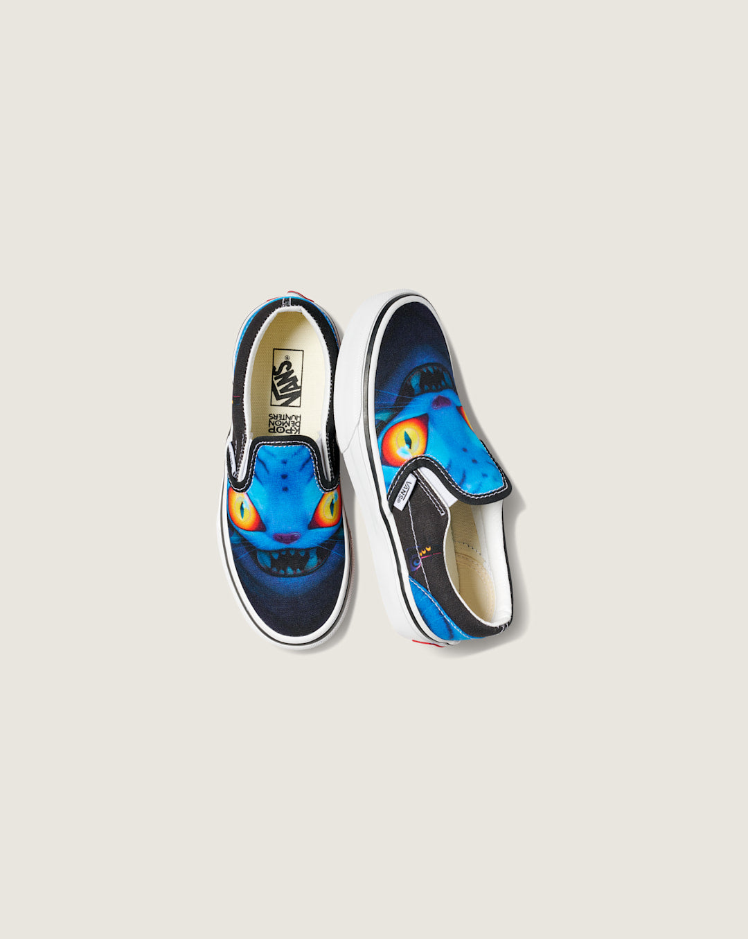 Kids Vans KPop Demon Hunters x Vans Little Kids Classic Slip-On Shoe in Kpop Demon Hunters Black