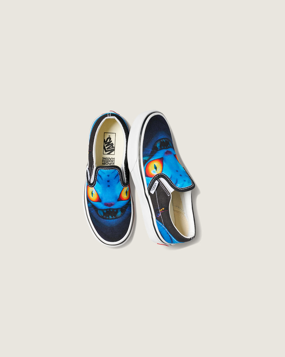 Kids Vans KPop Demon Hunters x Vans Little Kids Classic Slip-On Shoe in Kpop Demon Hunters Black