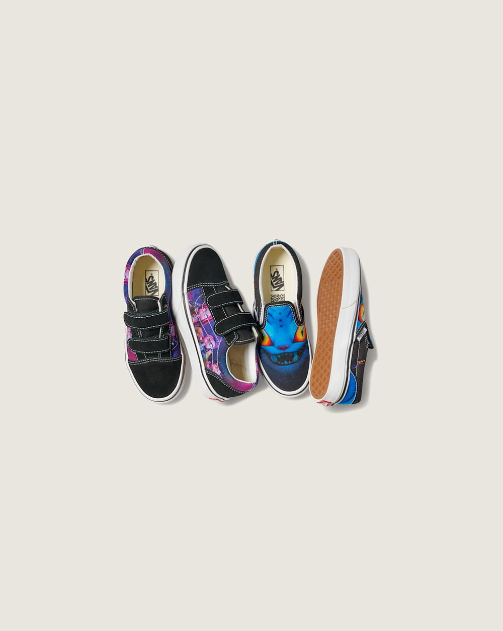 Kids Vans KPop Demon Hunters x Vans Little Kids Classic Slip-On Shoe in Kpop Demon Hunters Black